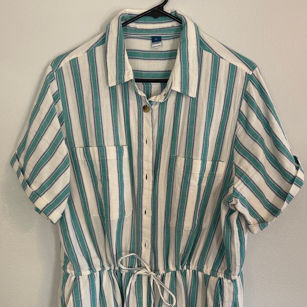 Old Navy Collared Button-Up Romper